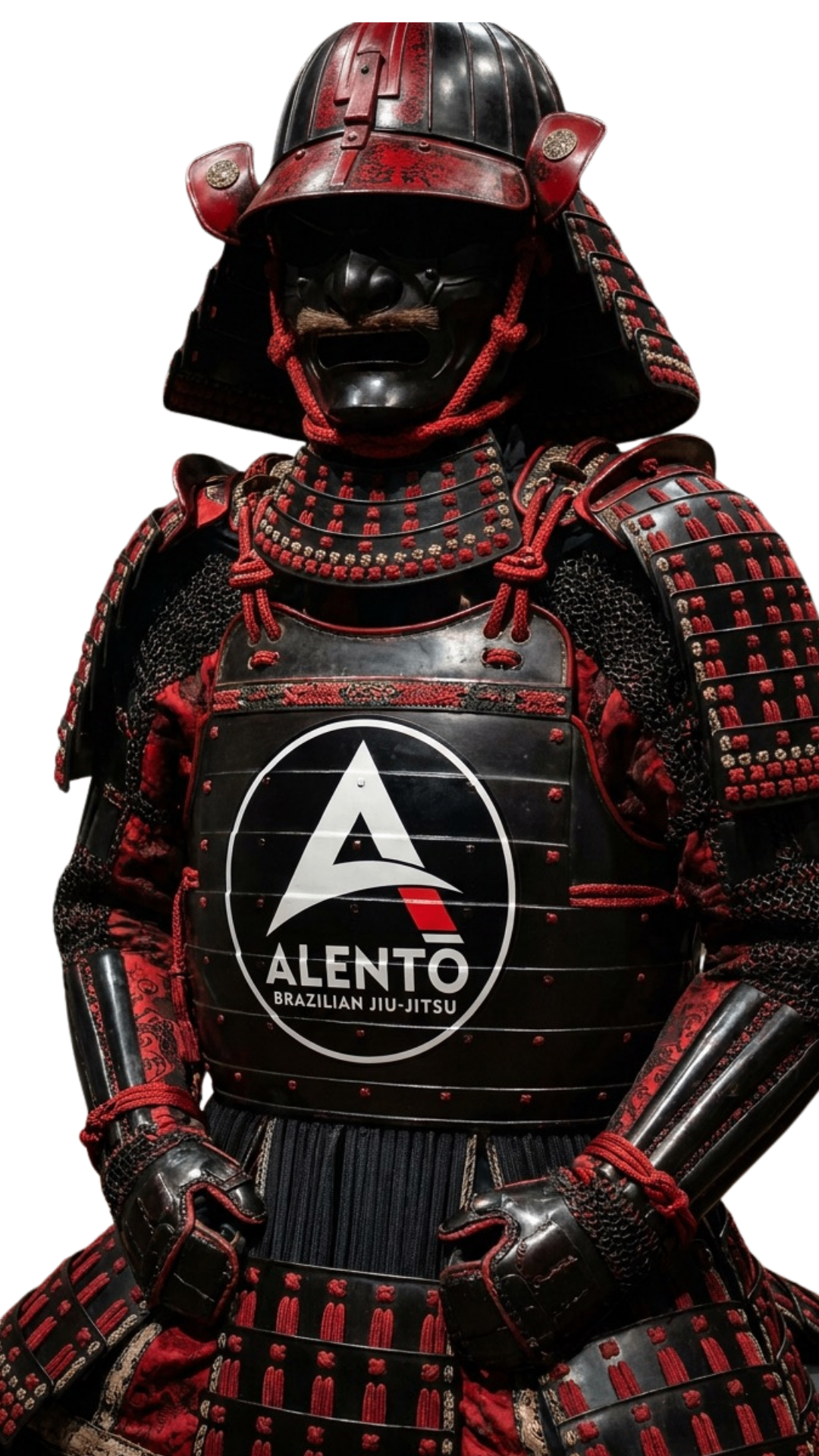 Samurai armour with Alento BJJ crest