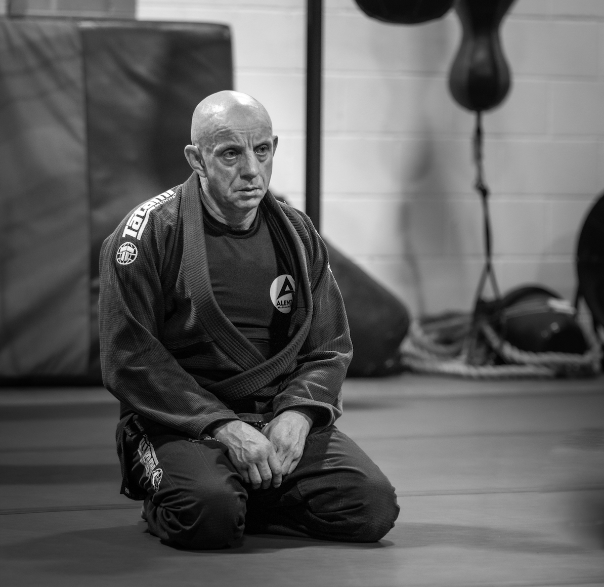 Senior coach on the mats at Alento BJJ